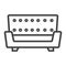 Sofa line icon, Furniture and interior