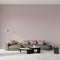 Sofa and pink pillows in the living room wall mockup