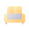 Sofa pixel perfect flat gradient two-color ui icon