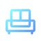 Sofa pixel perfect gradient linear ui icon