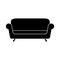 Sofa simple icon on white background vector