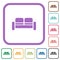 Sofa simple icons