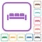 Sofa simple icons