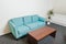 sofa table standing gray rug. High quality photo