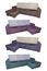 Sofas in different colors