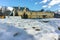 SOFIA, BULGARIA - FEBRUARY 5, 2017: Winter view of Building of National Art Gallery, Sofia