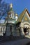 SOFIA, BULGARIA - MARCH 17, 2018: Amazing view of Golden Domes Russian church in Sofia