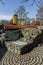 SOFIA, BULGARIA - MARCH 17, 2018: Remnants of sixteenth century Turkish barracks in Sofia