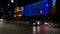 SOFIA, BULGARIA - MAY 8, 2018: Building of Council of Ministers in Sofia, Bulgaria. 3D Projection Mapping for the Day of Europe.