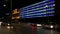 SOFIA, BULGARIA - MAY 8, 2018: Building of Council of Ministers in Sofia, Bulgaria. 3D Projection Mapping for the Day of Europe.