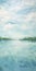 Soft And Airy Ocean Painting: Rustic Impressionism With Calming Symmetry