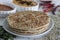 Soft Bajra Dosa. Soft and spongy pancakes made of fermented batter of pearl millet and lentils. Served with spicy coconut
