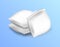 Soft Blank Rectangular Pillows Side View Mock Up