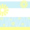 Soft blue and yellow graphic background