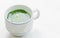 The soft blurred and soft focus cup of green tea, Kariya , The Creat,Andrographis paniculata,Acanthaceae,leaf plant with the white
