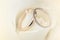 Soft blurred of wedding ring on a rose pastel color style