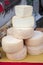 Soft cheeses of malga piedmont italy