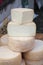 Soft cheeses of malga piedmont italy