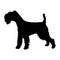 Soft-Coated Wheaten Terrier. Silhouette