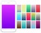 Soft color gradient backgrounds set.