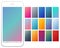 Soft color gradient backgrounds set.