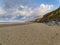 The soft, crumbling cliffs of Happisburgh beach in Norfolk