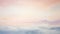 Soft And Dreamy Watercolor Sky Painting With Pastel Clouds