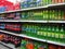 Soft Drinks And Beverages In Supermarket