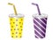Soft Drinks Cup Vector Illustrations