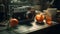 Soft Edges And Blurred Details: A Brown Camera Captures Kitchen Still Life