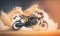 Soft Ethereal Dreamy Motorcycle Background for Professional Use.