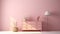 Soft And Feminine Pink Dresser Room With Floral Accents