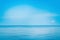 Soft focus blue sky and sea water fresh summer nature backgro