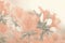 Soft focus blur beige flower. Fog smoke nature horizontal copy space background