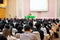 Soft focus photo of people participating conference listening to the speaker in conference room