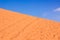 Soft focus on sand concept minimal desert landscape background scenic view diagonal horizon background of yellow sand dune