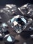 Soft focus shot of beautiful diamonds, Generative AI Illustration