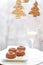 Soft ginger cookies and Christmas decorations