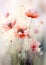 Soft Hues of Chinese Nouveau: A Modern Canvas of Pink Poppies an