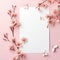 Soft Impressionism: Cherry Blossoms And White Butterflies In Carl Kleiner\\\'s Style