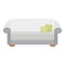 Soft modern sofa icon, cartoon style