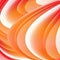 Soft orange gradient background with shaded wavy lines.