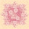 Soft paisley ornament in pink tones. Cushion, napkin, handkerchief