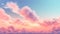 A soft pastel sky background makes a beautiful illustration. Generative AI