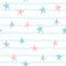 Soft pastel star seamless background. Grey, pink and blue star.