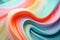 Soft pastel waves blend in a smooth, flowing abstract design, ideal for tranquil backgrounds or creative graphic