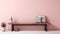 A Soft Pink Bench In A Realistic Anglocore Interior