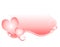 Soft Pink Valentine Hearts Swoosh Logo