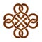 Soft pretzel breads flat color icon for apps or websites