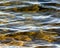 Soft ripples on surface of clear lake waters